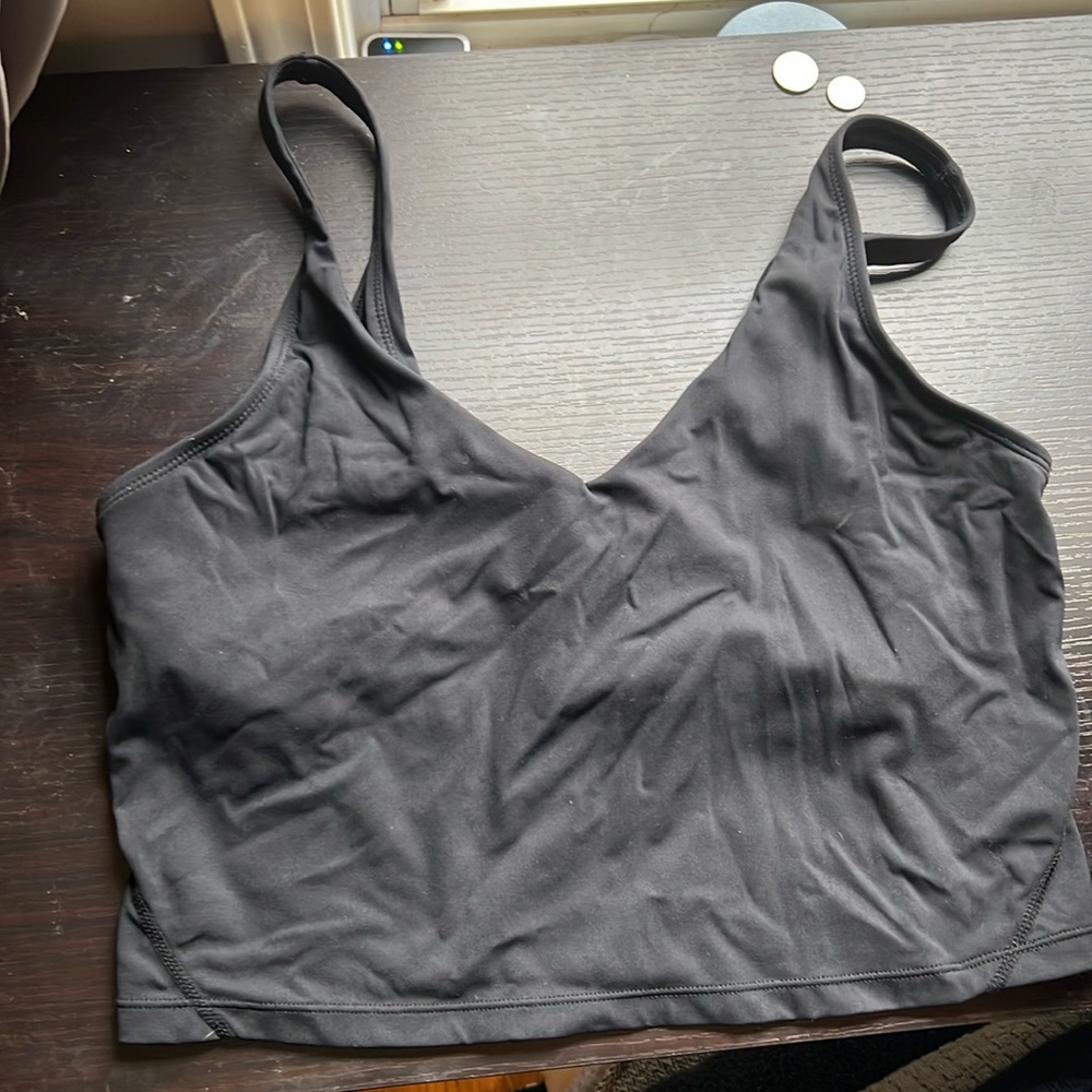 Black sports bra large